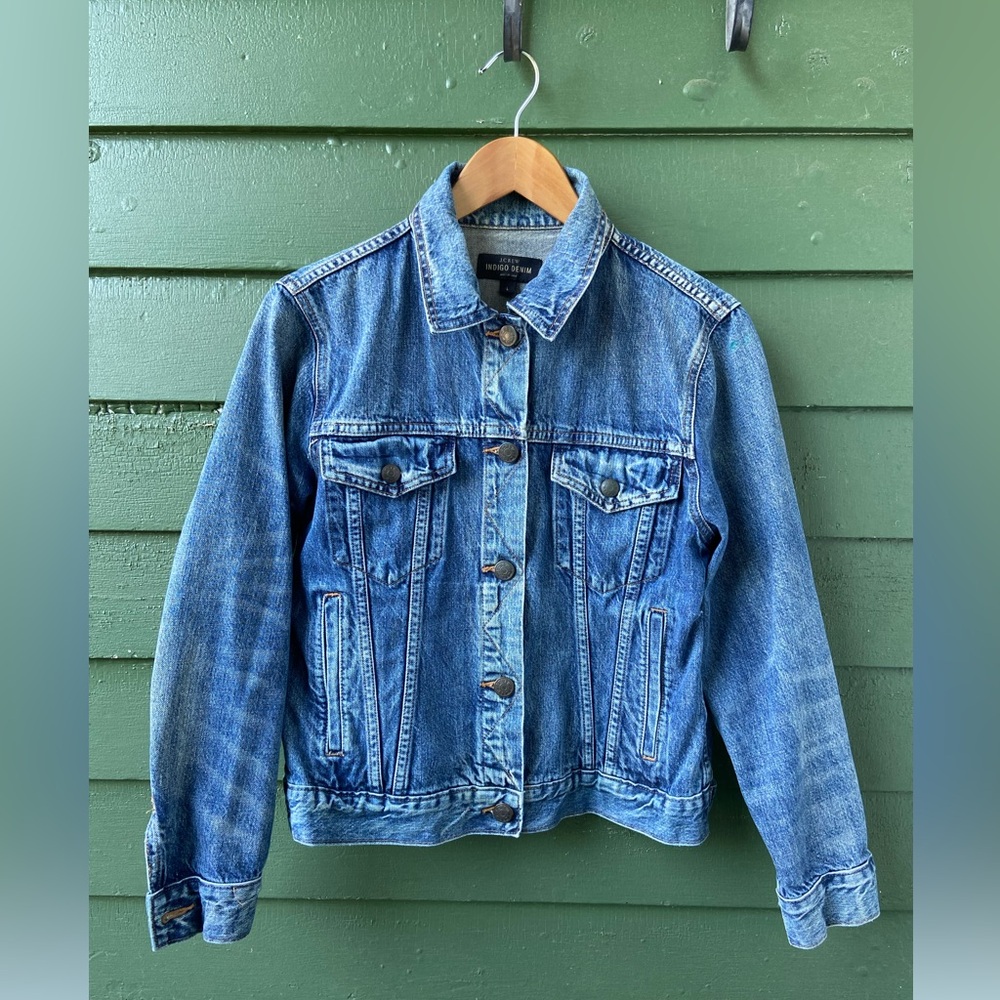 J. Crew Indigo Denim Jacket - L